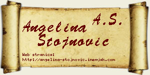 Angelina Stojnović vizit kartica